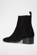 Boots En Nubuck - Noir - Homme