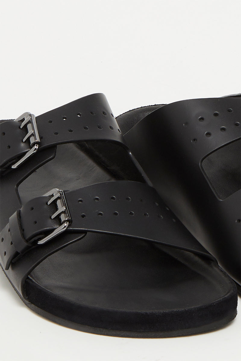 The Kooples - Sandales En Cuir De Veau - Noir - Homme