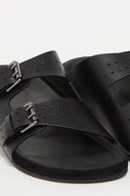 The Kooples - Sandales En Cuir De Veau - Noir - Homme