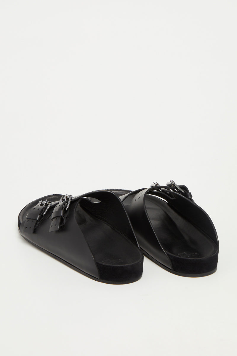 The Kooples - Sandales En Cuir De Veau - Noir - Homme
