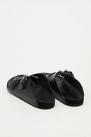 Sandales En Cuir De Veau - Noir - Homme