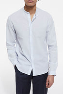 The Kooples - Striped Mao Collar Shirt - Man