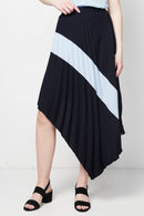 Blue Pleated Skirt