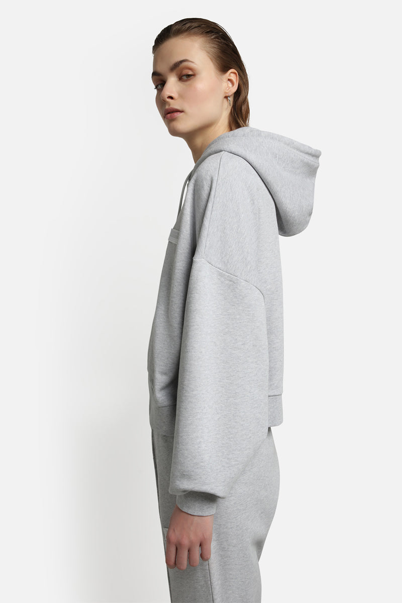 Sweat B-Morgex H Gris Clair Chiné - Femme