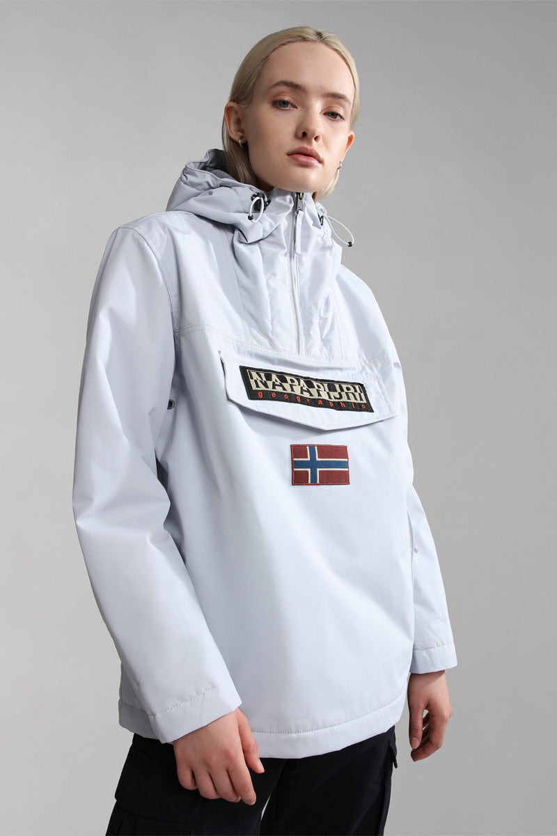 Chubasquero con Capucha Rainforestwint Gris Claro - Mujer