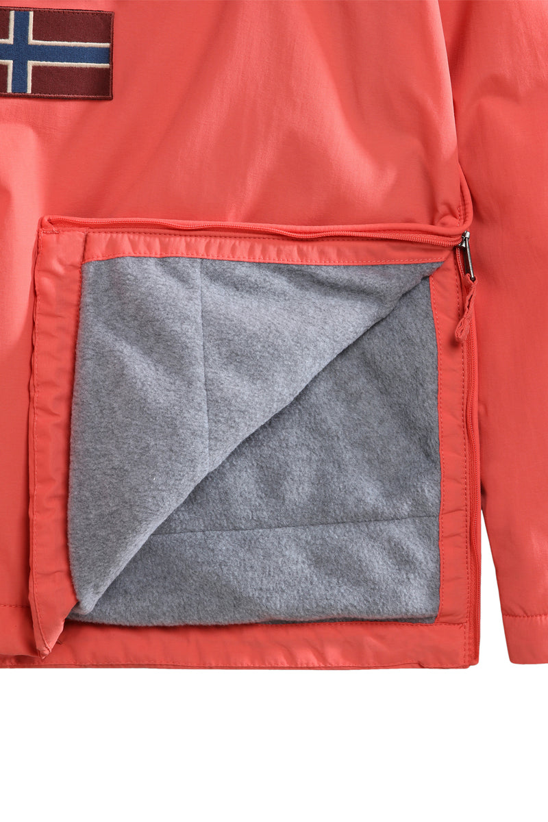 Cortavientos con capucha Rainforestwint Coral - Mujer