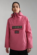 Cortavientos con capucha Rainforestwint rosa - Mujer