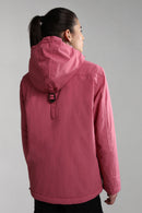 Cortavientos con capucha Rainforestwint rosa - Mujer