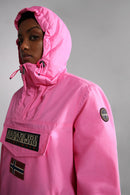 Rainforest Hooded Windbreaker Pink - Women