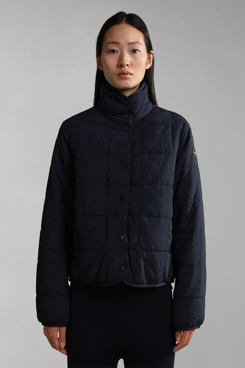 Chaqueta A-Soderman Packable Azul Marino - Mujer