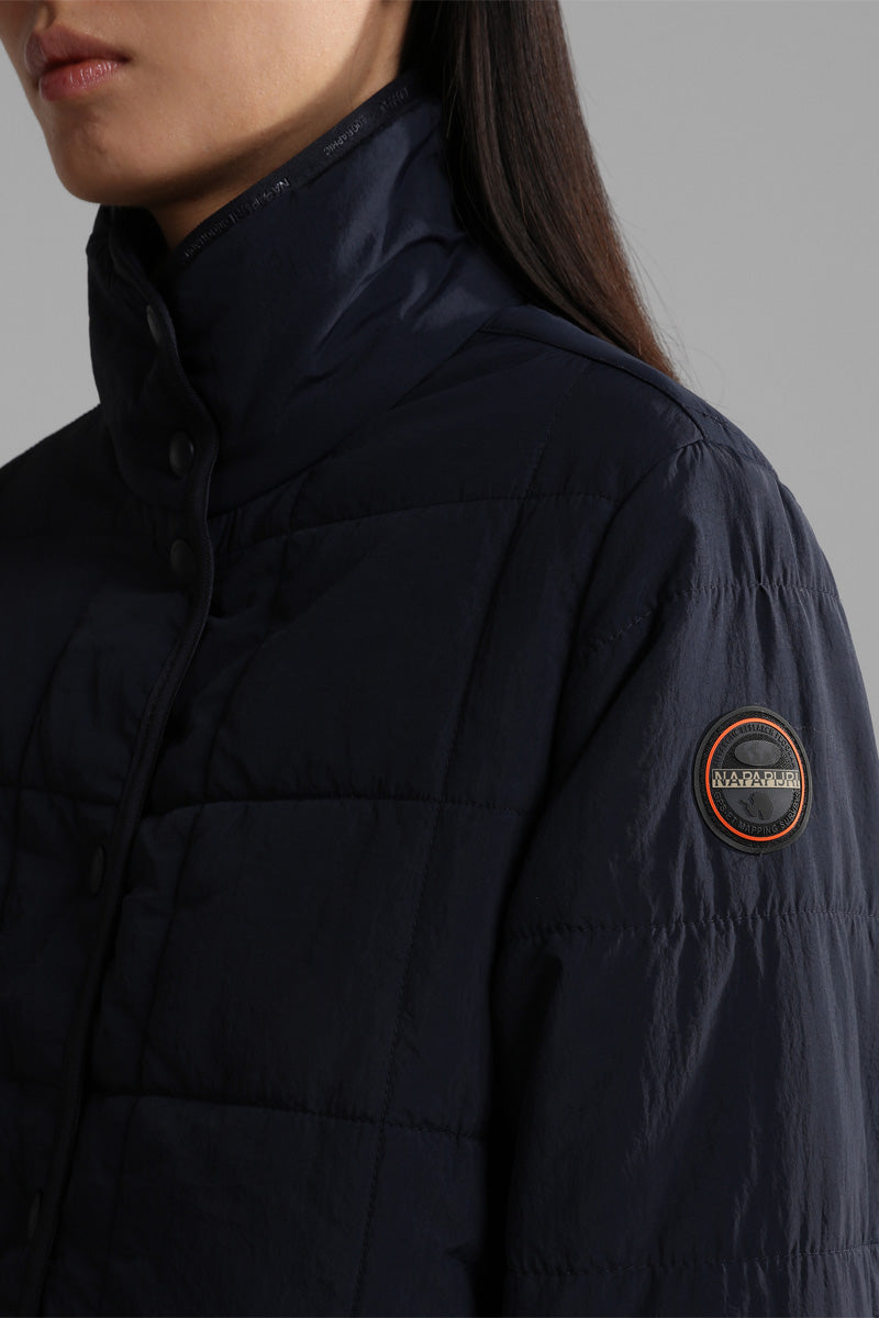 Chaqueta A-Soderman Packable Azul Marino - Mujer