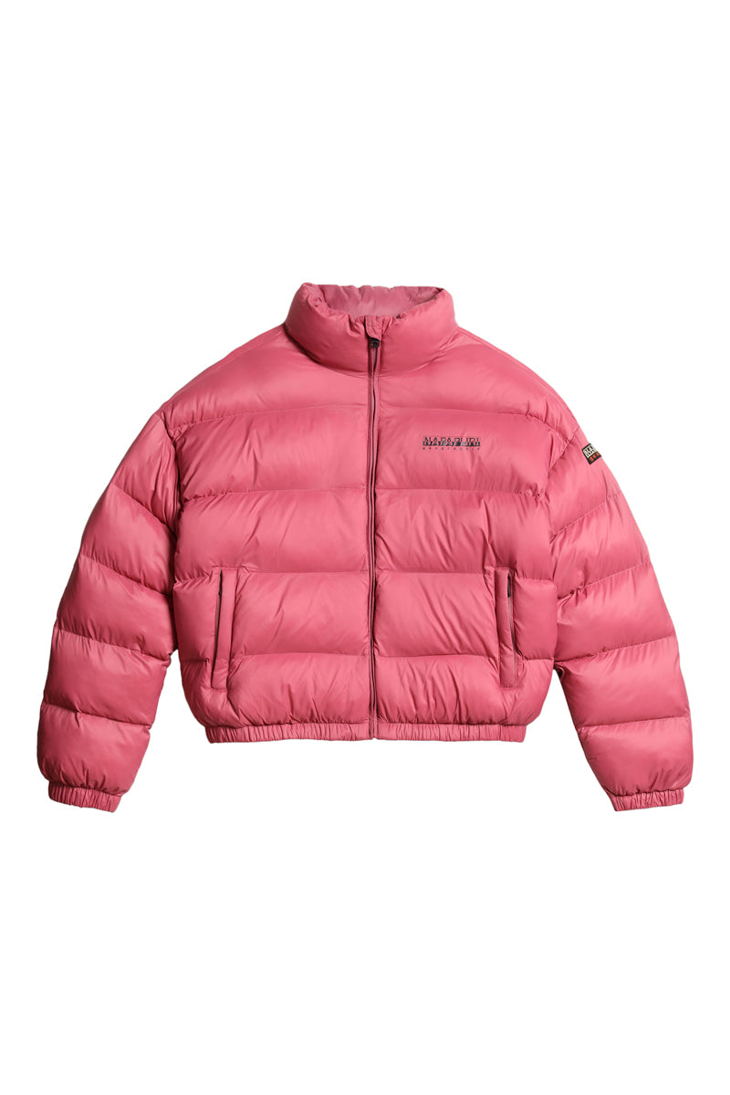 A-Boxcropped Pink Down Jacket - Women