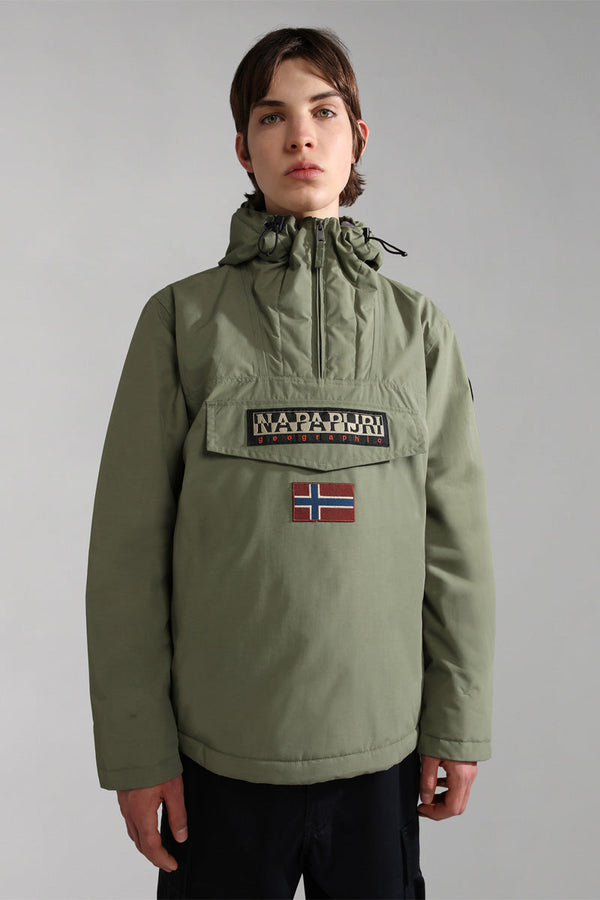 Coupe-Vent À Capuche Rainforest Vert Olive - Homme
