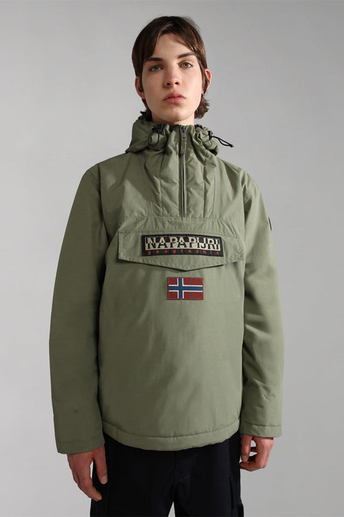 Coupe-Vent À Capuche Rainforest Vert Olive - Homme