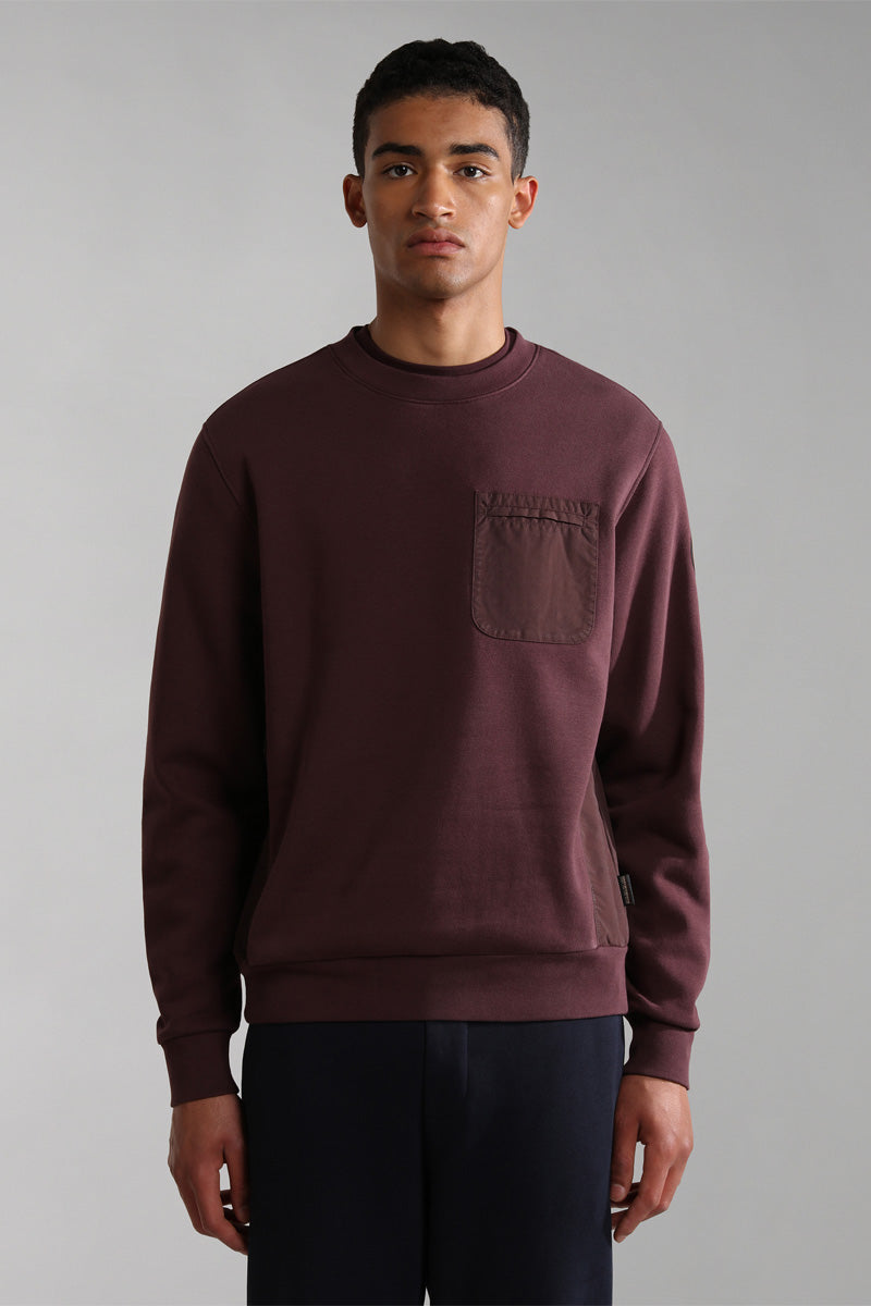 B-Nynorsc Burgundy Sweatshirt - Men
