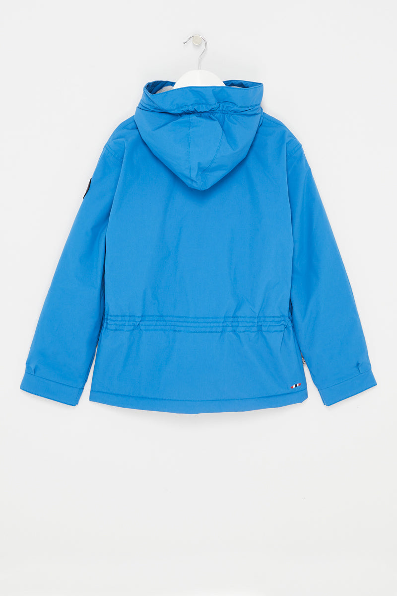 Cortavientos Con Capucha Skidoo Azul Eléctrico - Niño