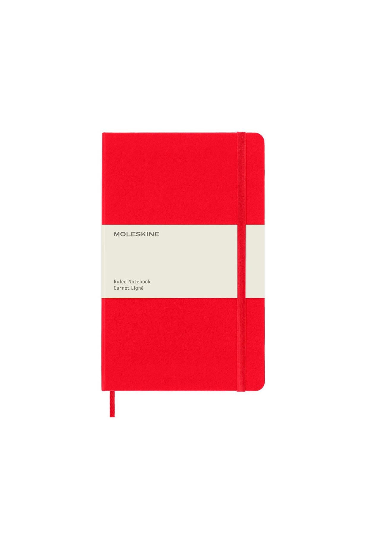 Carnet Ligné (Ruled Notebook) - Large - Rouge