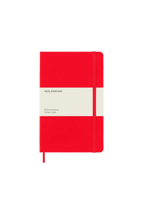 Carnet Ligné (Ruled Notebook) - Large - Rouge