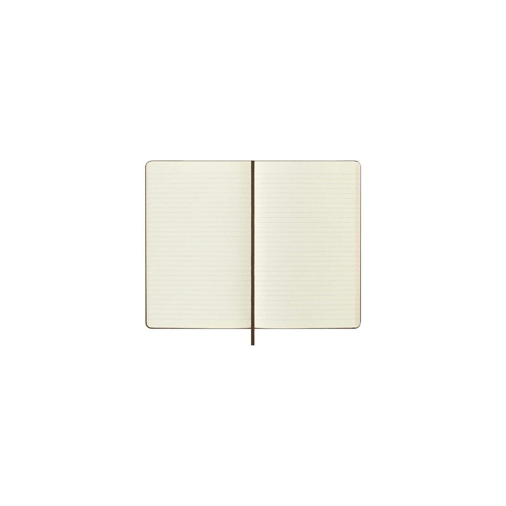 Cuaderno a rayas - Grande - Marrón oscuro