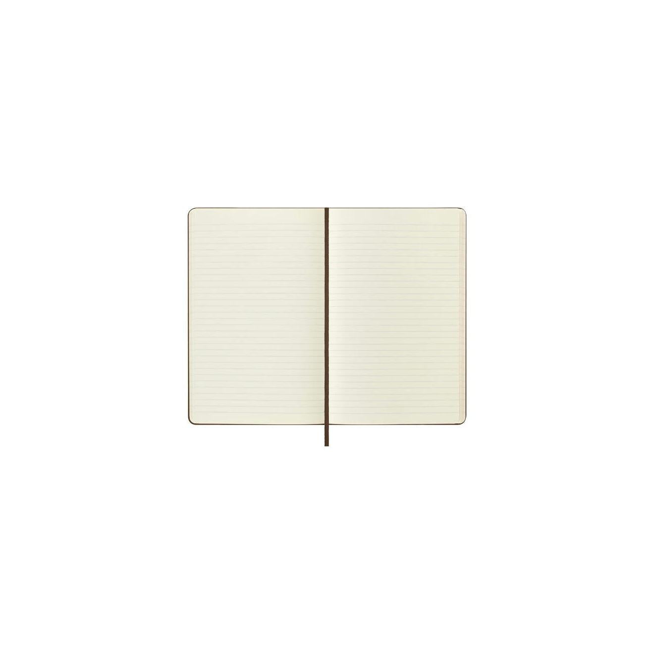 Cuaderno a rayas - Grande - Marrón oscuro