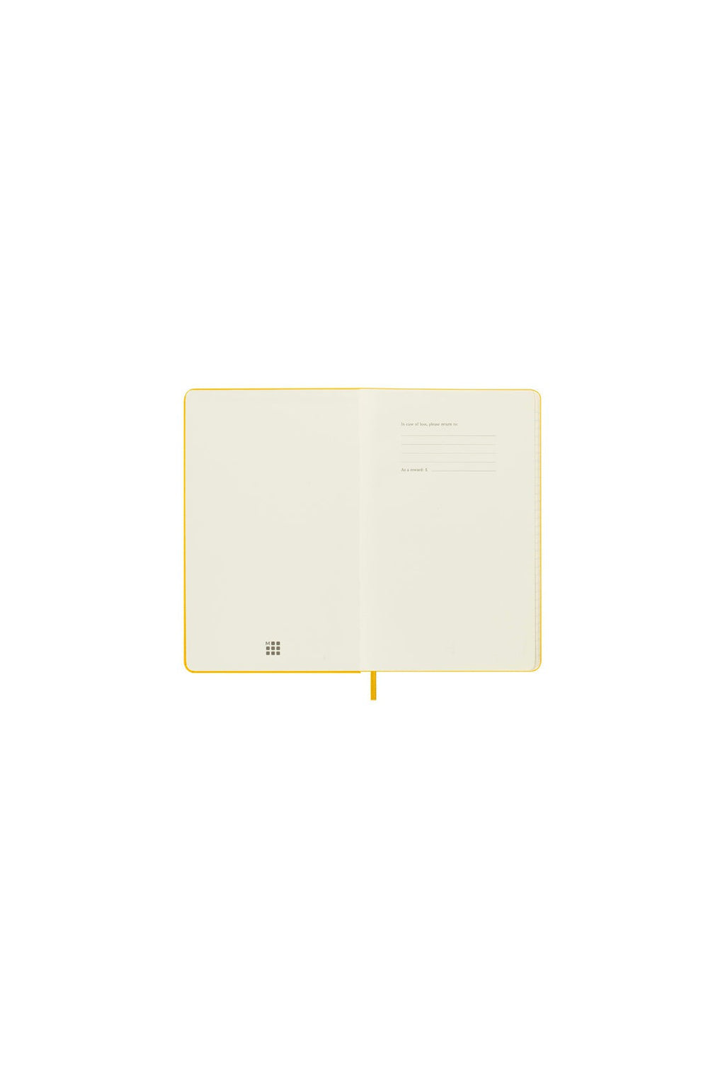 Carnet Ligné (Ruled Notebook) - Large - Jaune Foncé