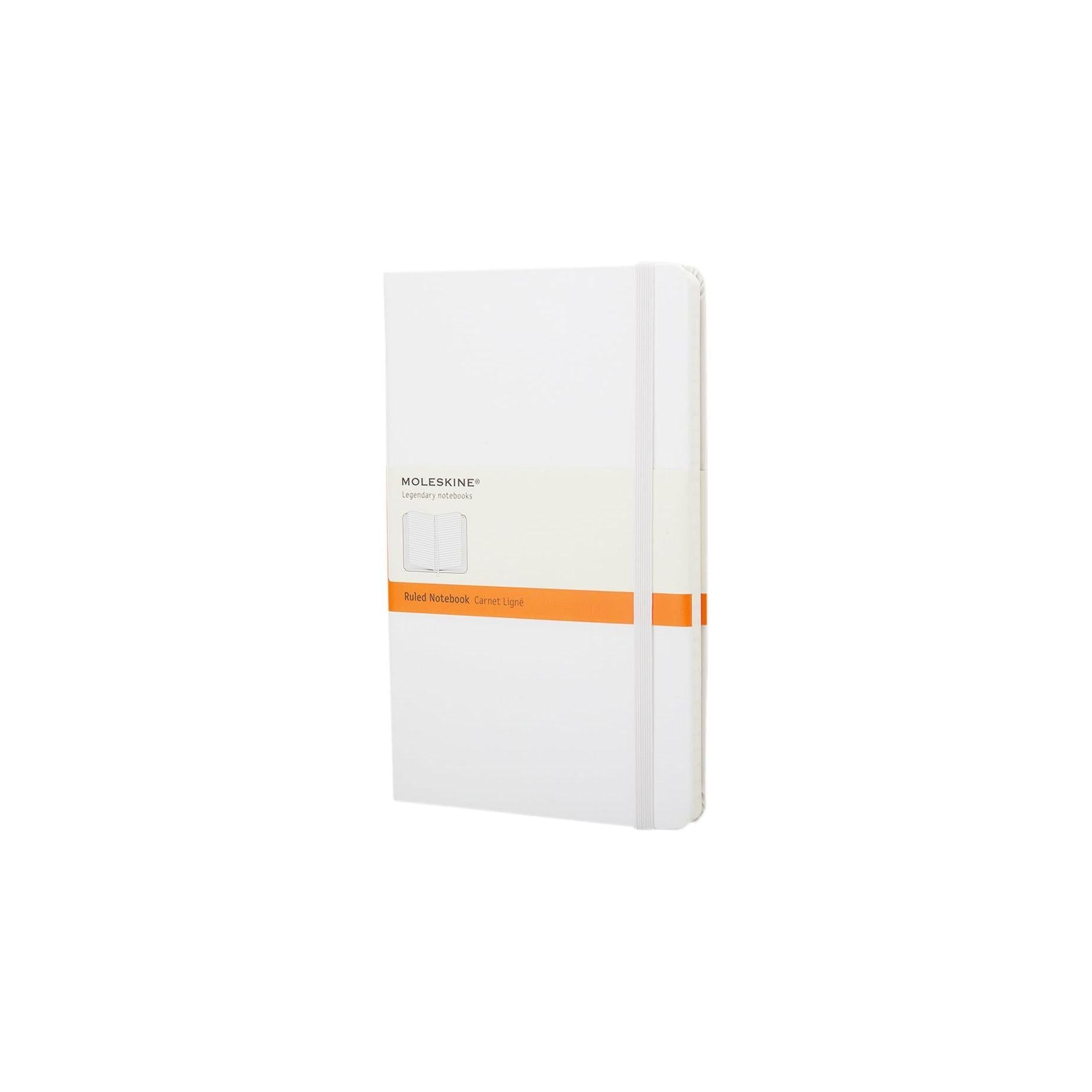 Ruled Notebook - Pocket - White