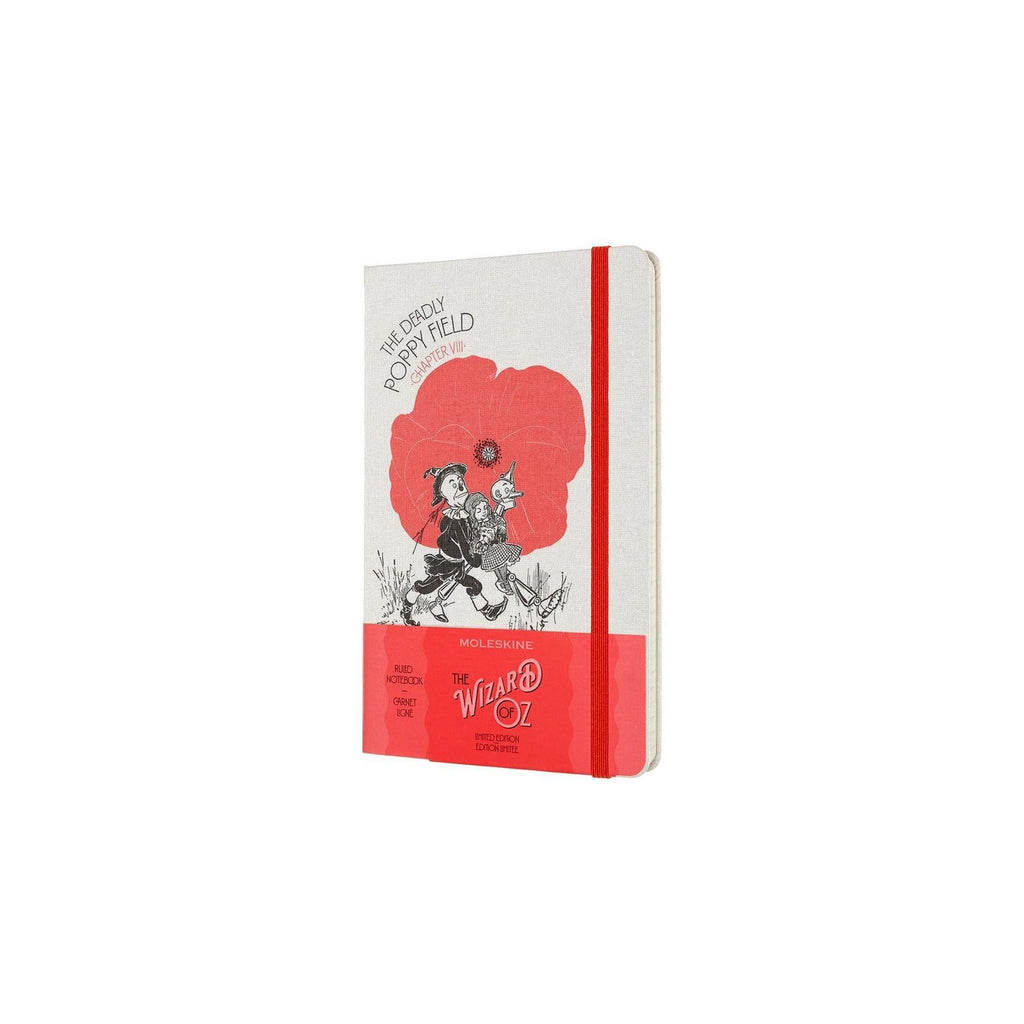 Cuaderno a rayas Mago de Oz - Grande - Edición limitada - Blanco y rojo