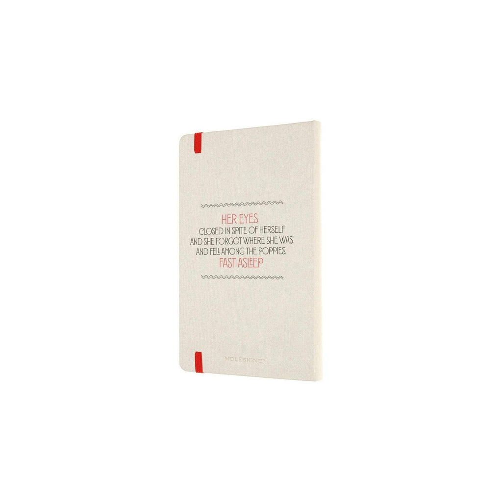 Cuaderno a rayas Mago de Oz - Grande - Edición limitada - Blanco y rojo