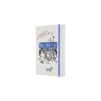 Cuaderno a rayas Mago de Oz - Grande - Edición limitada - Blanco y azul