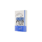 Cuaderno a rayas Mago de Oz - Grande - Edición limitada - Blanco y azul