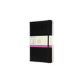 Carnet Classique Large 13X21 - Mixte (Lignées-Blanches) - Noir