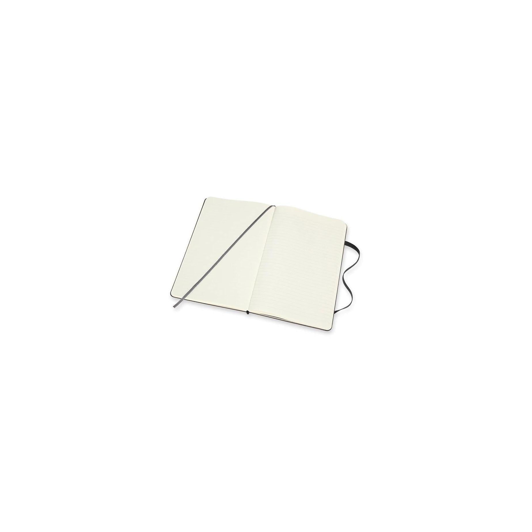 Carnet Classique Large 13X21 - Mixte (Lignées-Blanches) - Noir