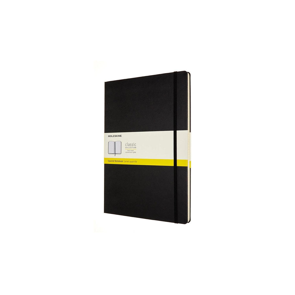 Carnet Classique A4 - Pages Quadrillées - Noir