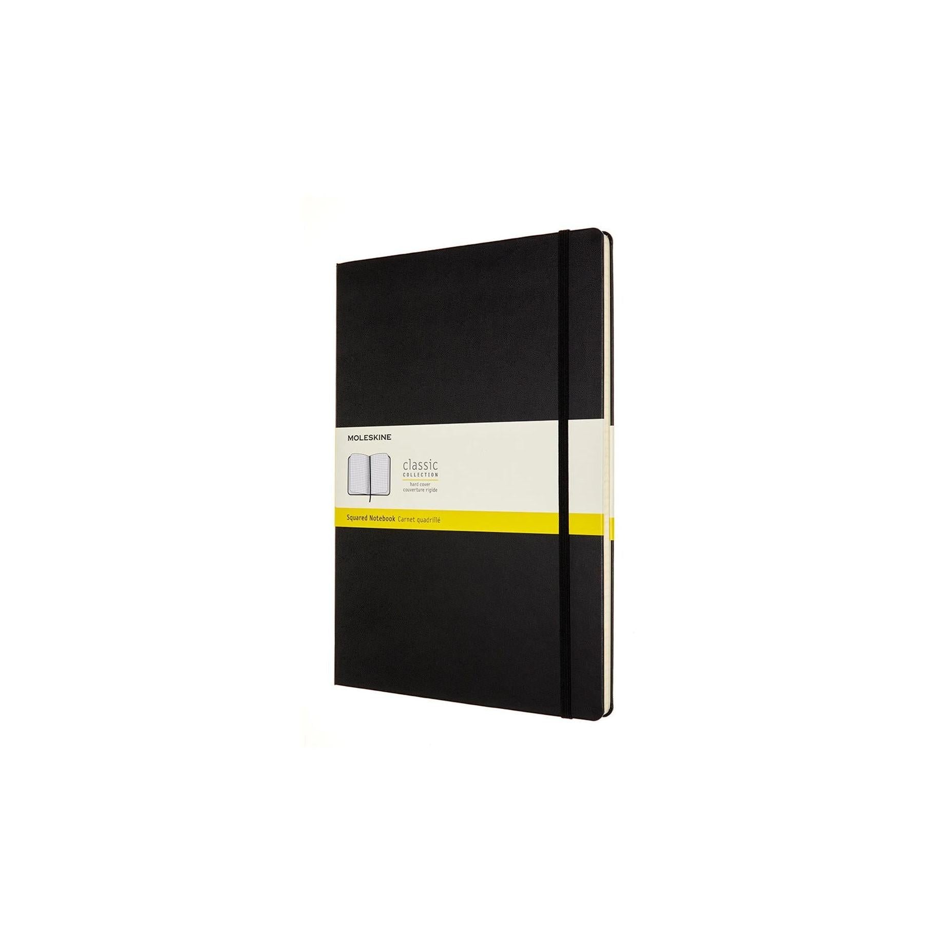 Carnet Classique A4 - Pages Quadrillées - Noir
