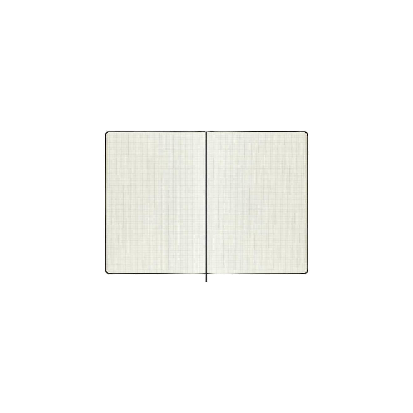 Carnet Classique A4 - Pages Quadrillées - Noir