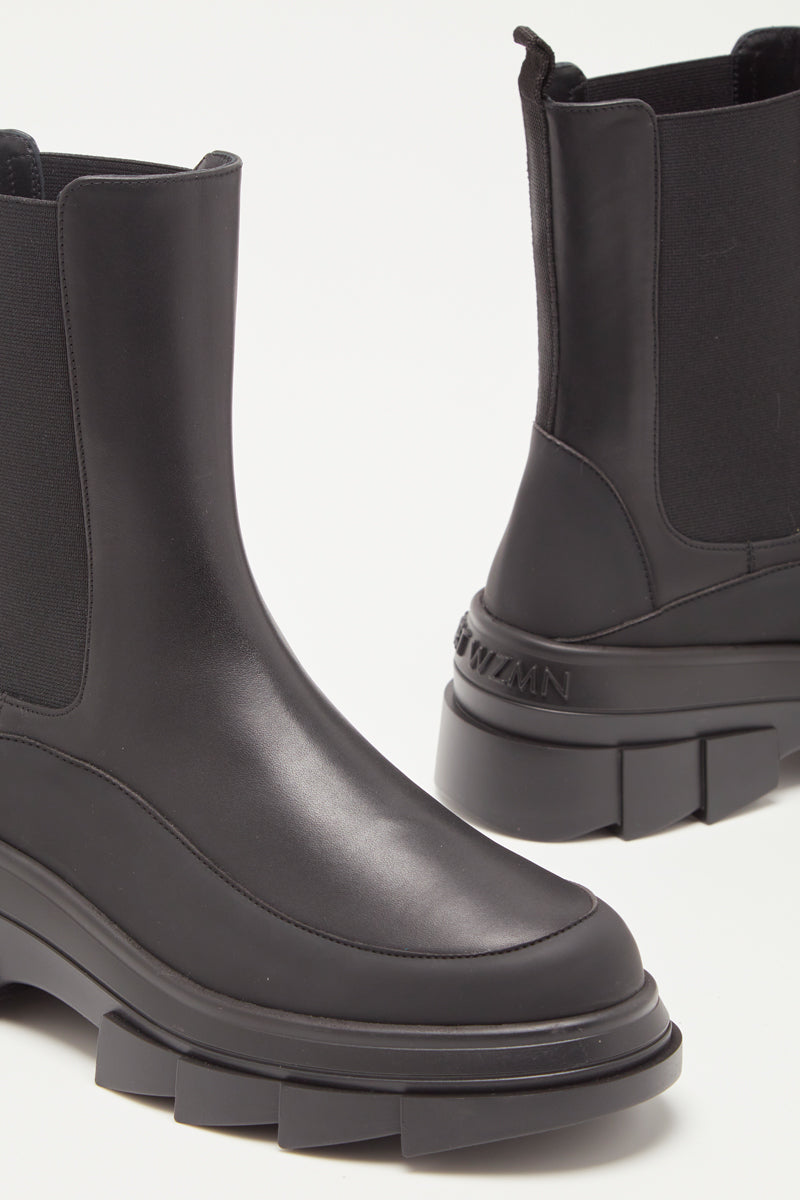 Stuart Weitzman - Bottines Chelsea En Cuir Noho - Noir