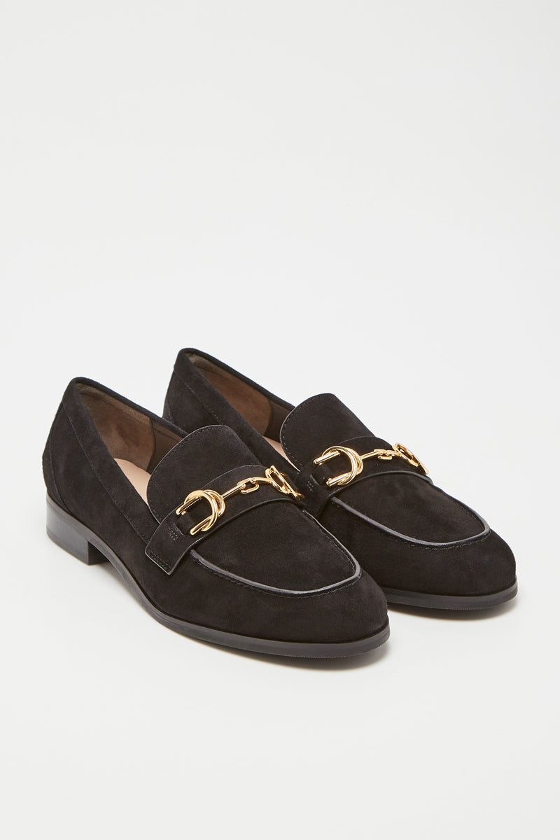 Stuart Weitzman - Mocasines En Nubuck Owen - Negro