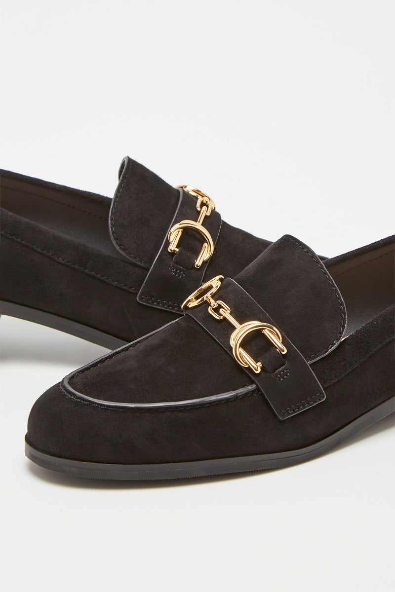 Stuart Weitzman - Mocasines En Nubuck Owen - Negro