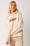 Sudadera con capucha beige