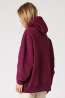 Sudadera con capucha morada