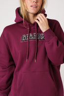 Sudadera con capucha morada