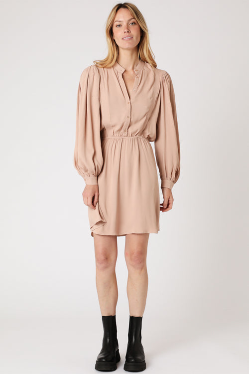 Nude Shirt Dress