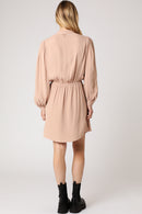 Nude Shirt Dress