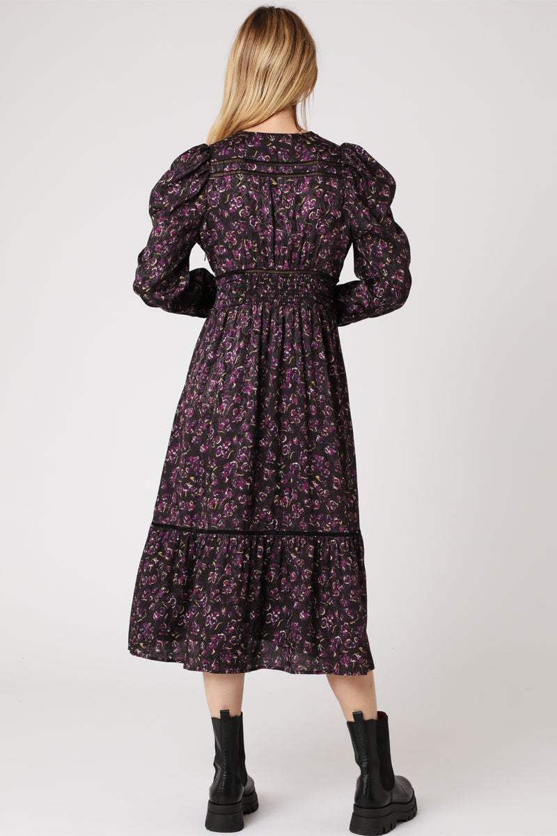 Berenice - Long Dress With Puffed Sleeves - Bilbao