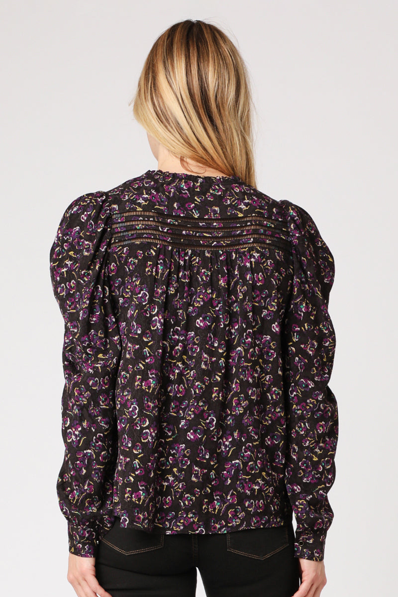 Berenice - Blusa Estampada Mangas Abullonadas - Bilbao