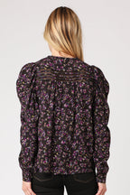 Berenice - Blusa Estampada Mangas Abullonadas - Bilbao