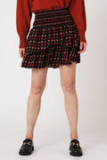 Berenice - Printed Short Skirt With Ruffles - Mumbai