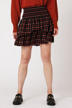 Berenice - Printed Short Skirt With Ruffles - Mumbai