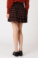 Jupe Courte Volants Imprimé - Mumbai