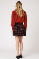 Jupe Courte Volants Imprimé - Mumbai